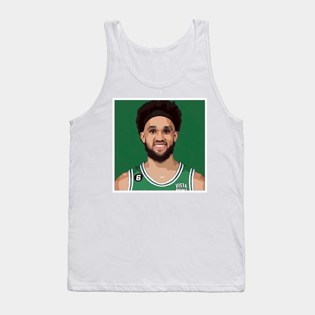 Derrick White Tank Top by Playful Creatives